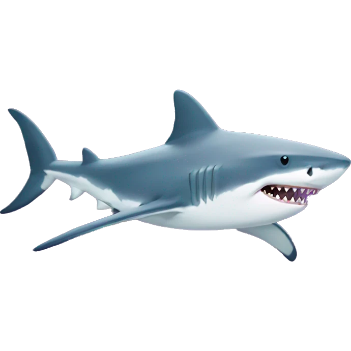 Shark with laser emoji