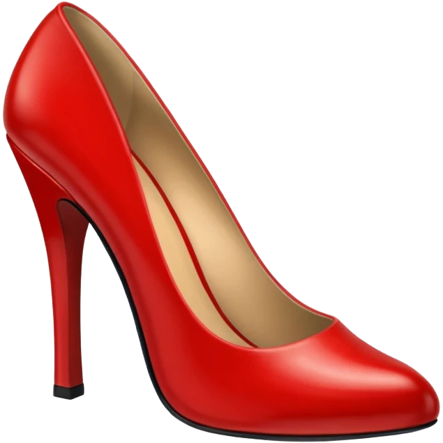 women's red shoes emoji