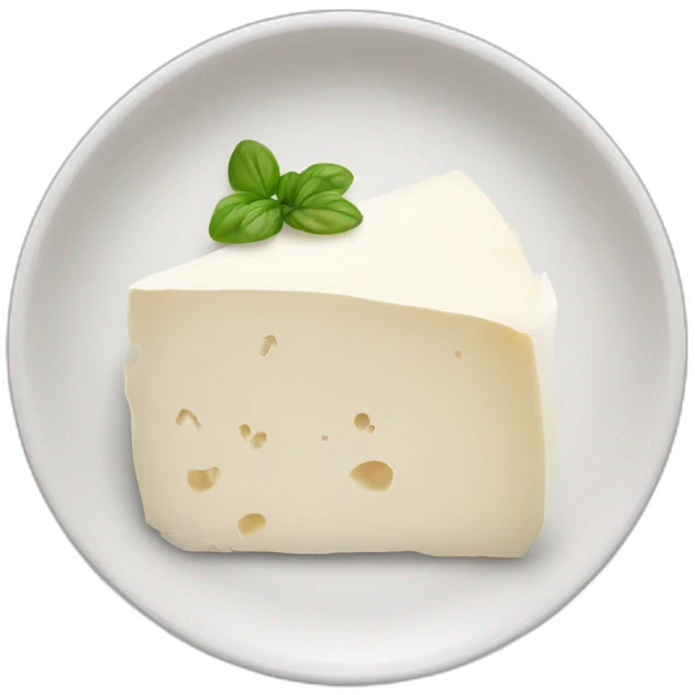 goat cheese in a plate emoji
