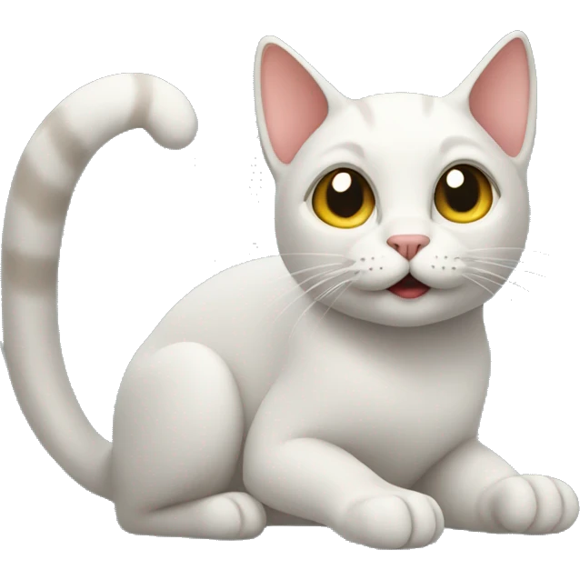 Cat readying emoji
