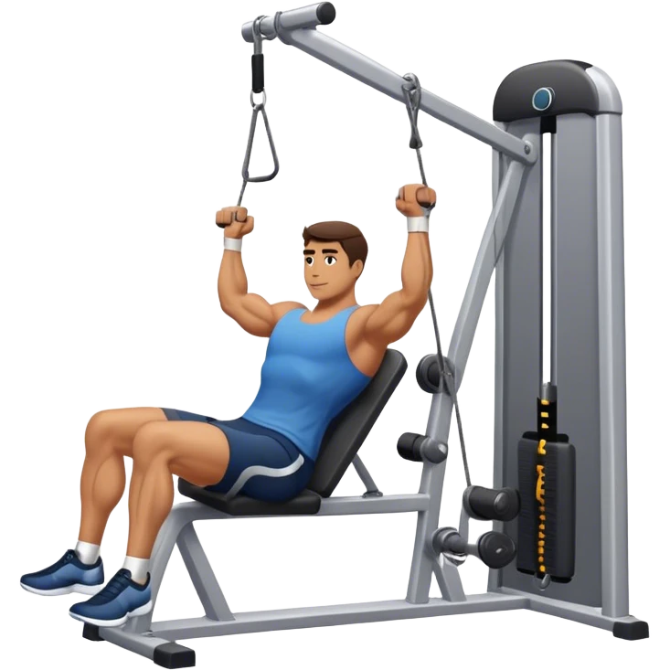 man cable-machine-leg-exercise emoji