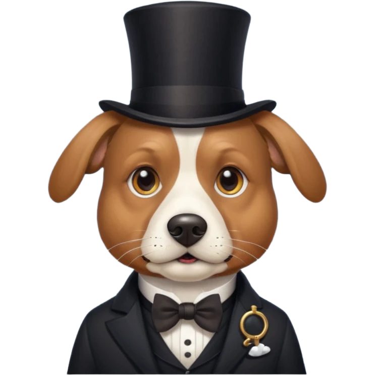 dog gentleman emoji