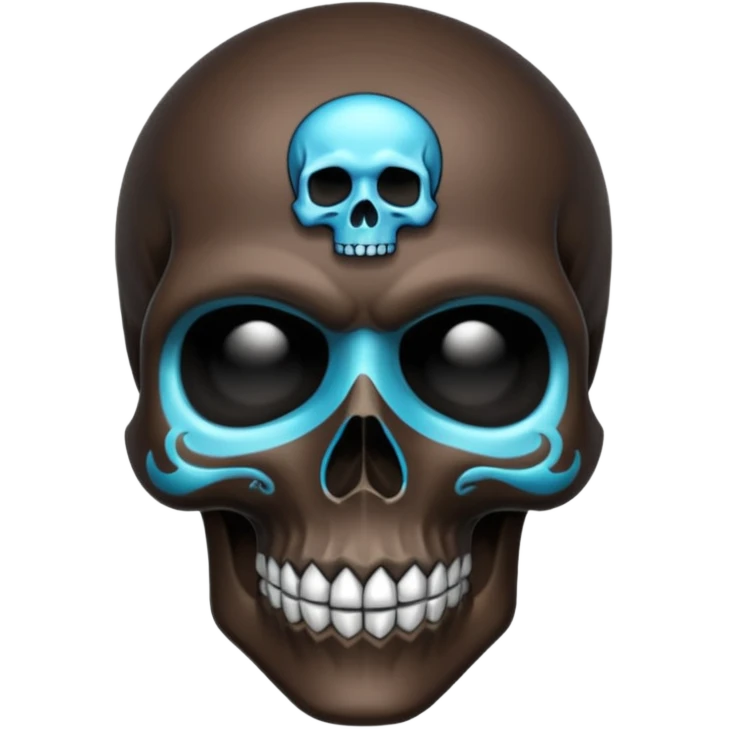 Caveira de cristal emoji
