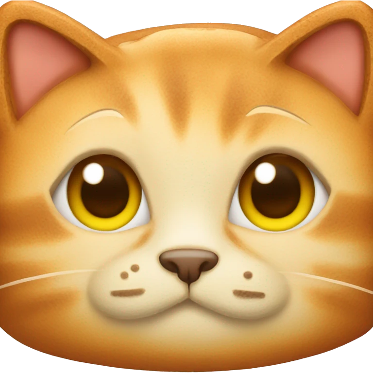 Cat bread cinnamon  emoji