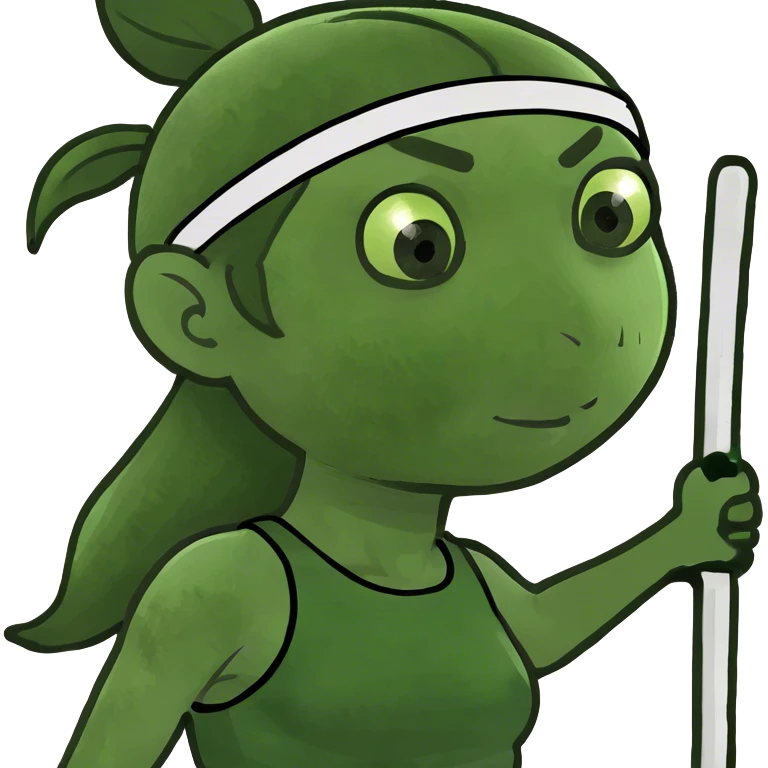 girl pole vaulting emoji