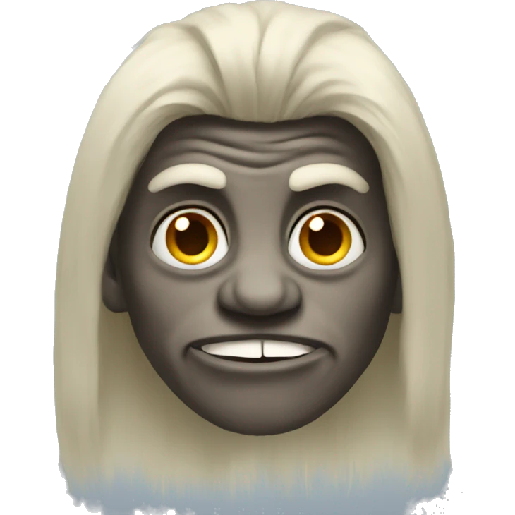 Troll with long hair emoji