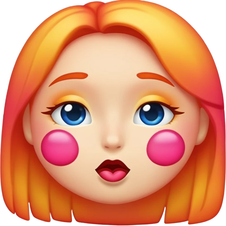 Hot Emoji kissy face  emoji