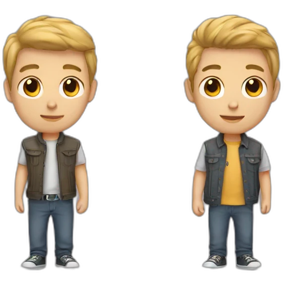 Two boy friend emoji