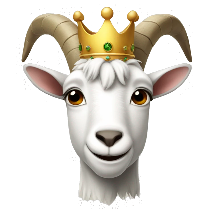 goat with crown emoji