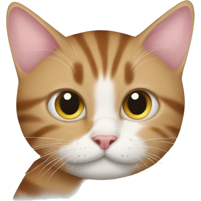 A cat biting another cat's ear lobe emoji