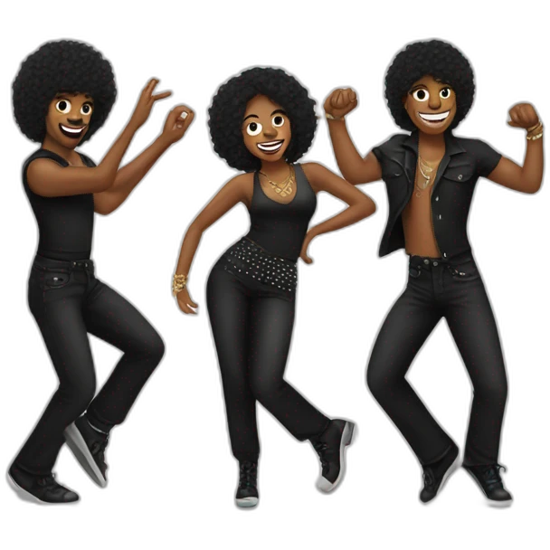 Rock n roll dancers emoji