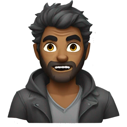 Male werewolf emoji