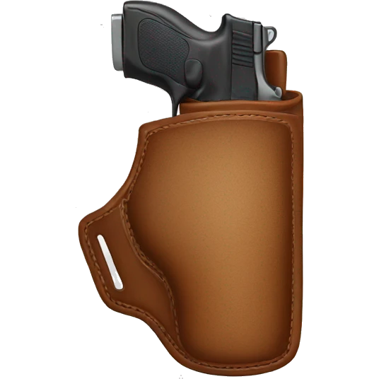 Hand on holster emoji