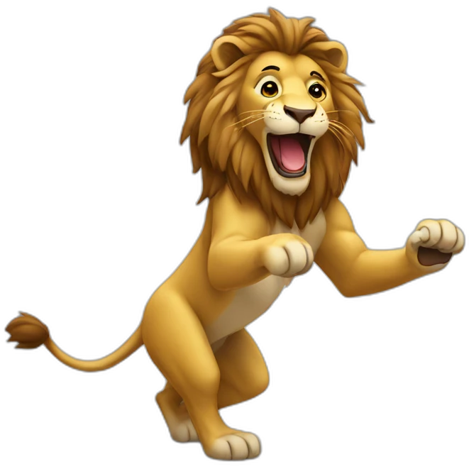 lion qui danse emoji