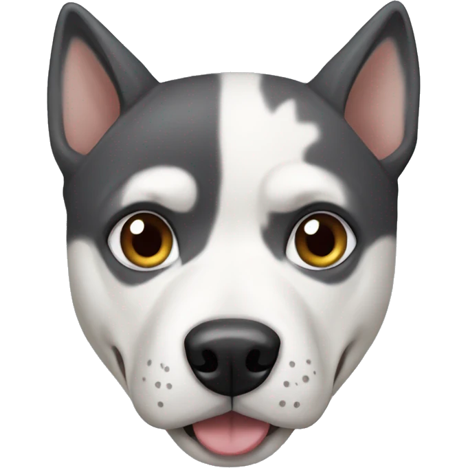 Husky and pitbull mix  emoji