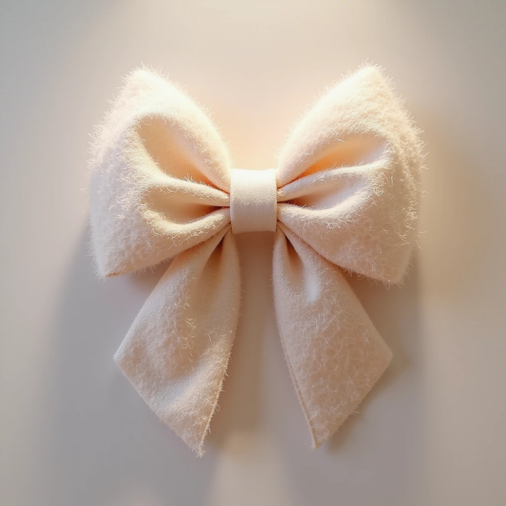 fluffy bow, realistic texture, gentle lighting emoji