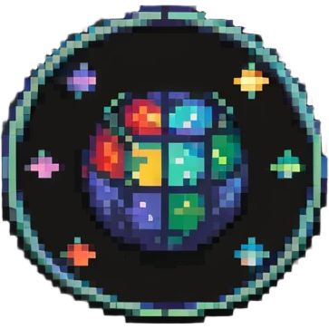 логотип для AI SaaS сервиса self2.art, пиксель-арт стиль emoji