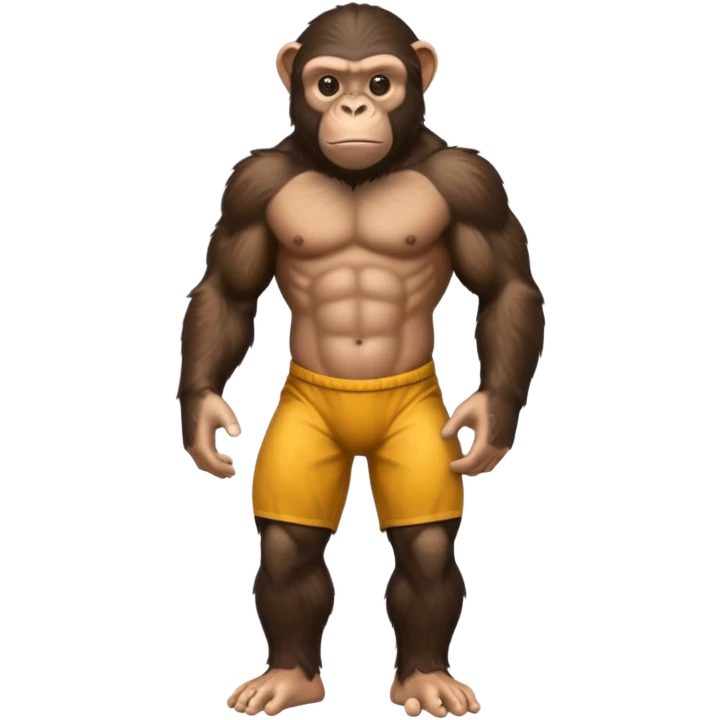 chimpanzee full body emoji