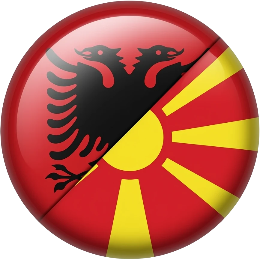 Albanische und macedonien Flagge kombinieren emoji