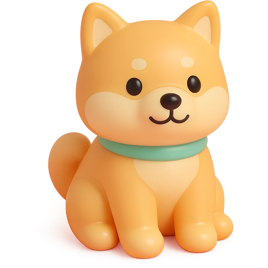 shiba inu, sitting emoji