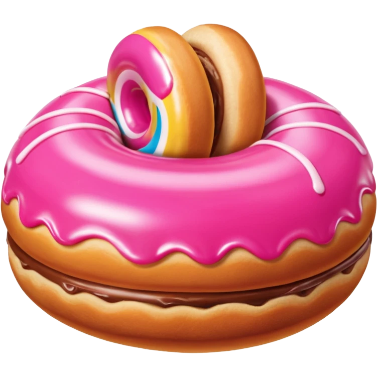 pink jeff koons inflatable pan dulce  emoji