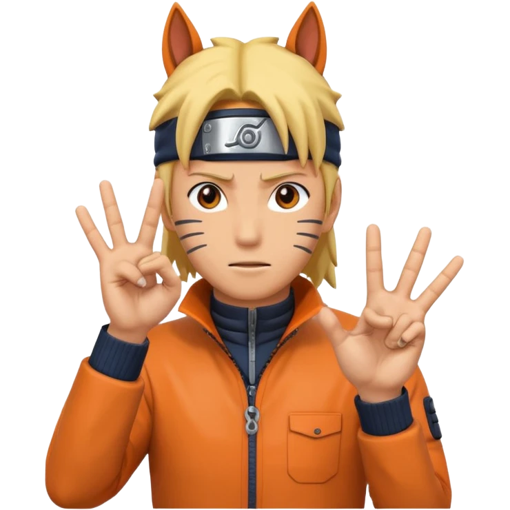 Horse hand sigh in naruto just hands no characters emoji