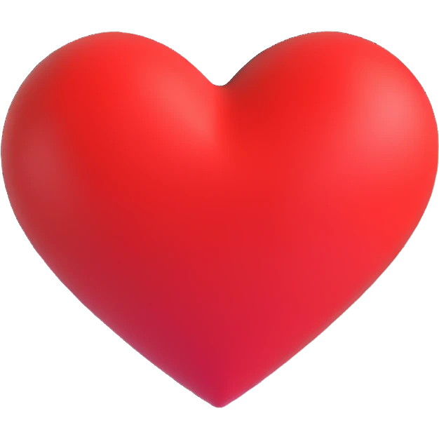 red heart emoji