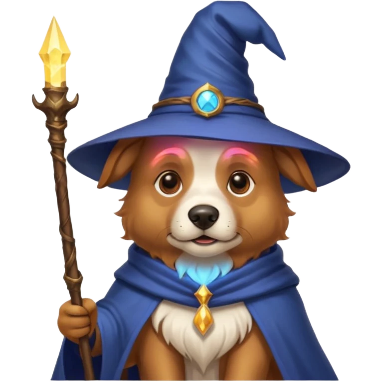 Dog wizard emoji