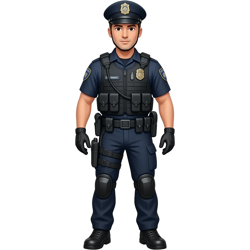 armed police full body emoji