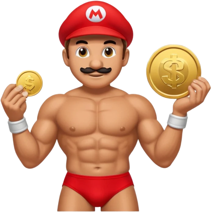 Mario en slip emoji