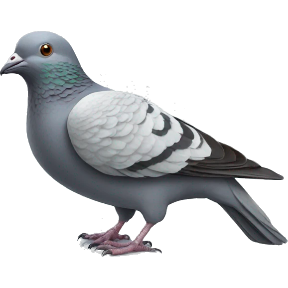 pigeon with many teeth emoji