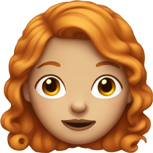 ginger girl with nose rings emoji