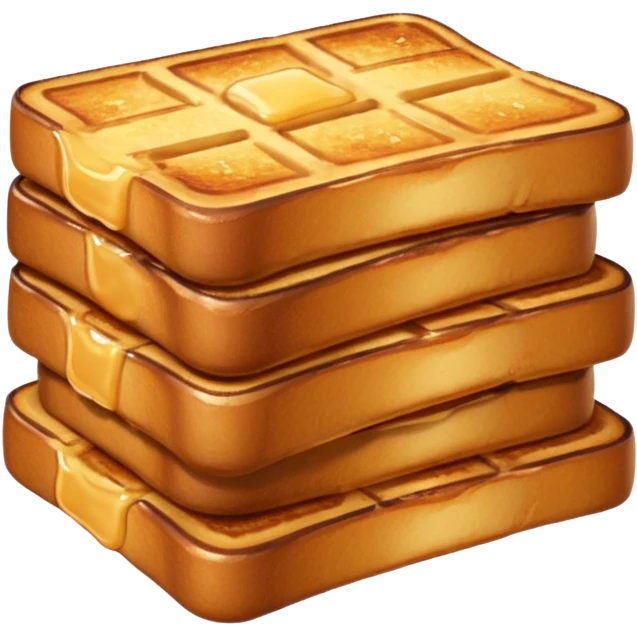 french toast sticks, golden brown, stacked, appetizing emoji