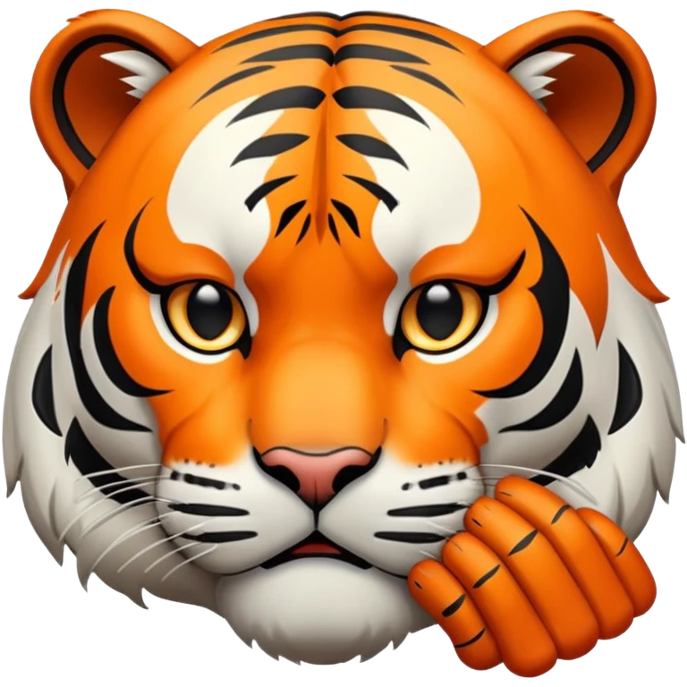 facepalm tiger face for Twitch emote emoji