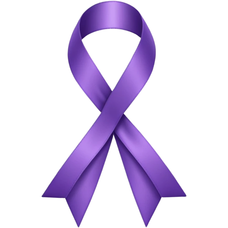 Purple ribbon emoji emoji