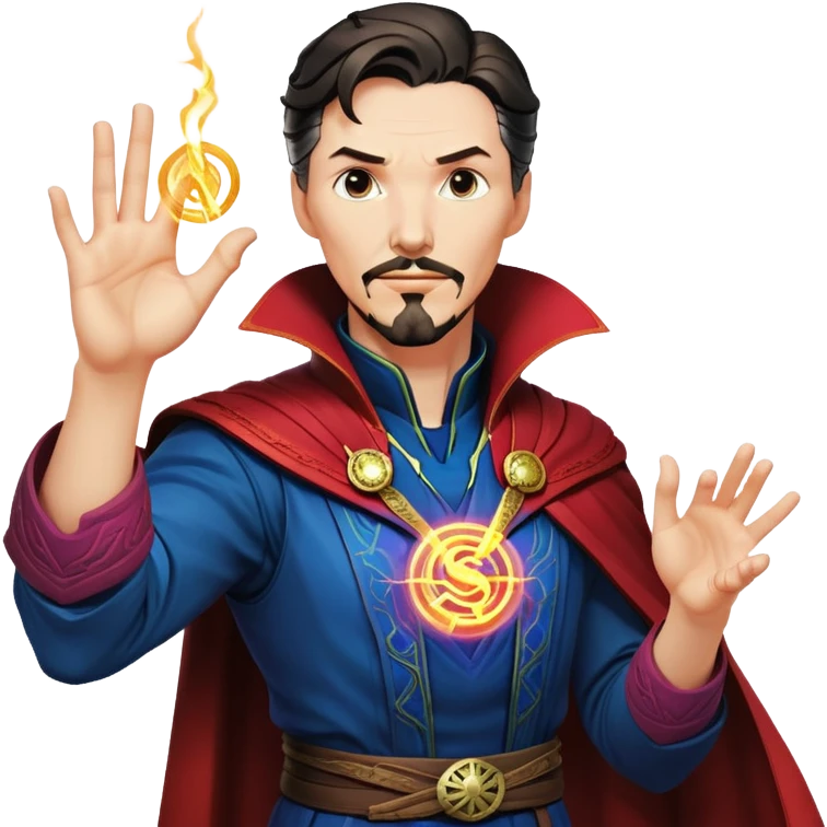 Doctor Strange with magical hand gestures casting spell emoji