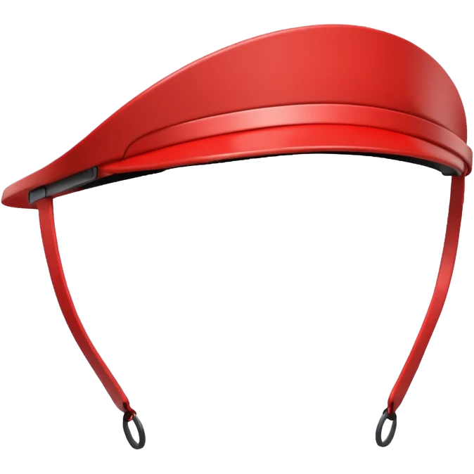 Sun Visor,red emoji