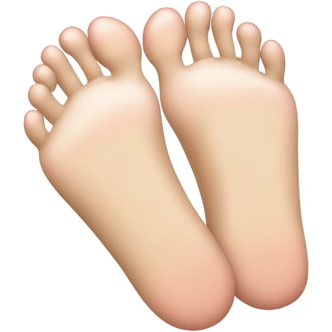 Blushing with feet emoji