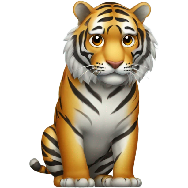 Tiger in fog emoji