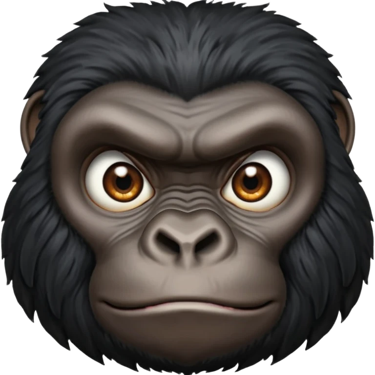 black gorilla face emoji
