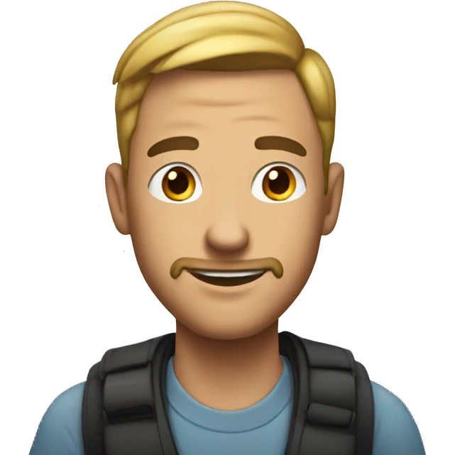 An iPhone with a man wallpaper  emoji