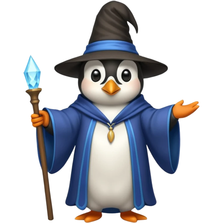 Penguin Wizard emoji
