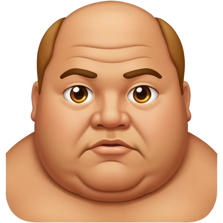 fat guy emoji