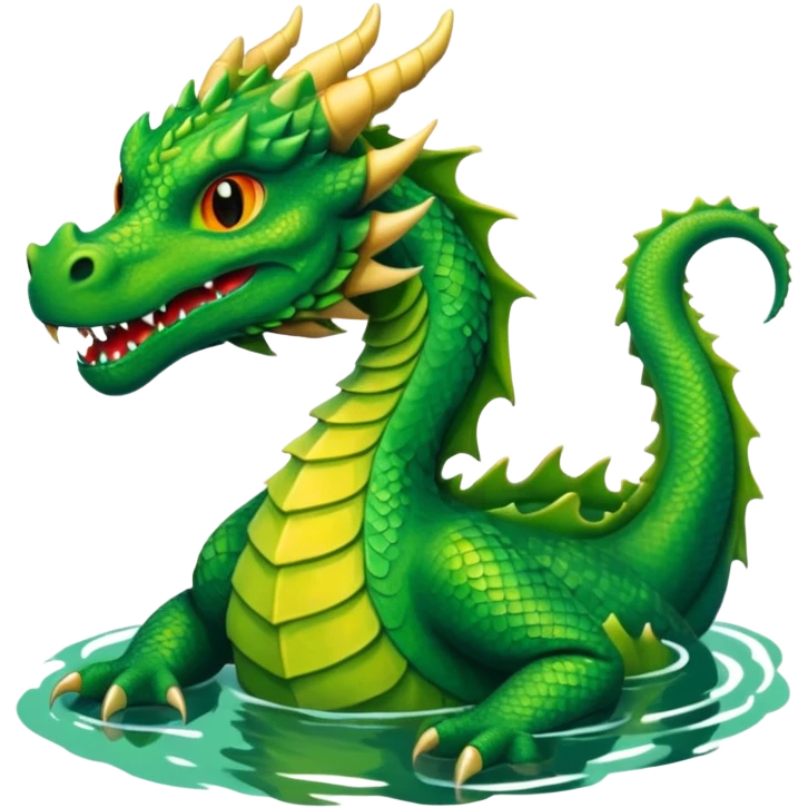 dragon in the lake emoji