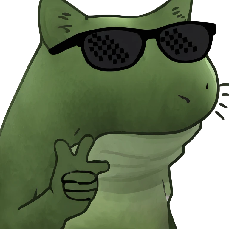 Cat with sunglasses emoji