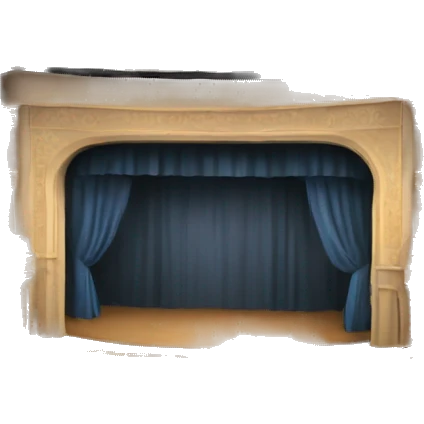 maquette theatre with lights set emoji