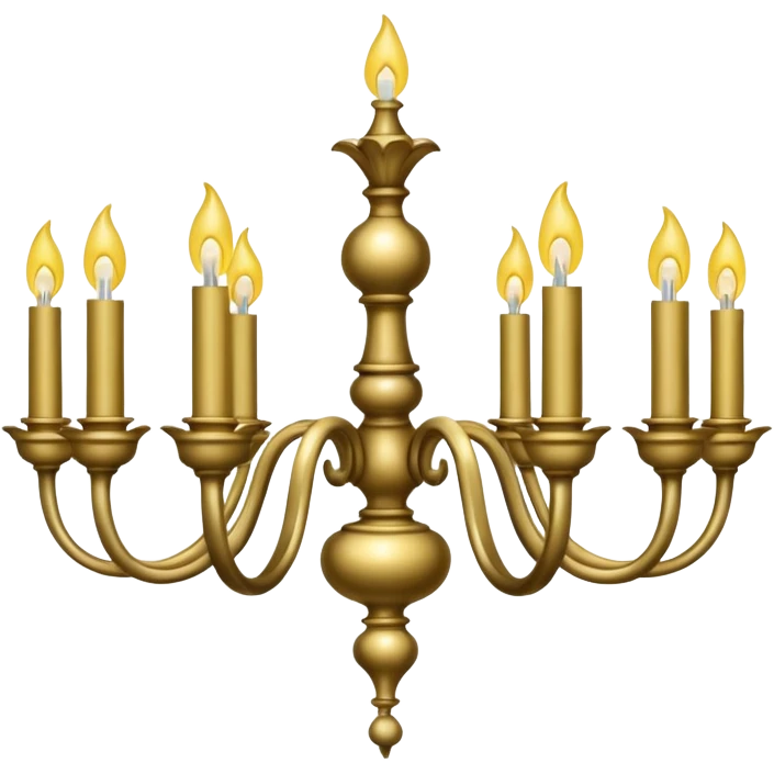 A simple chandelabra emoji