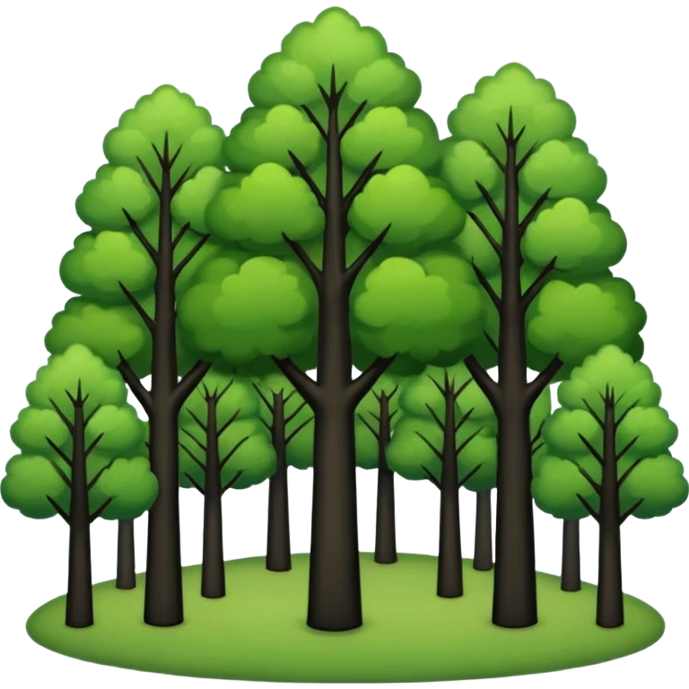 In our hometown, there’s plenty of trees emoji