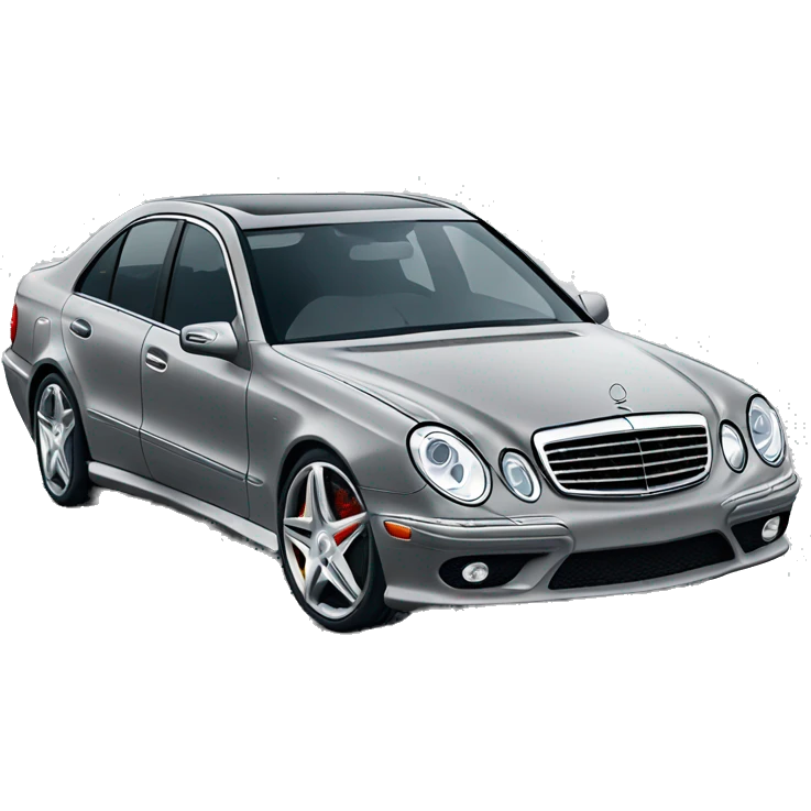 mercedes amg e55 in grey emoji