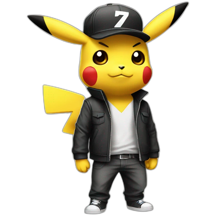 Pikachu le gangster emoji